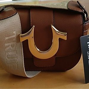 NWT, True Religion Crossbody Handbag with Adjustable Logo Strap